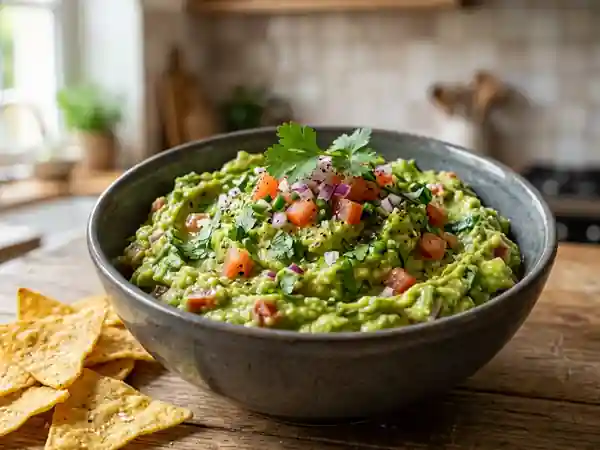 Guacamole maison facile et rapide : la recette parfaite pour un apéritif réussi - Photo de présentation