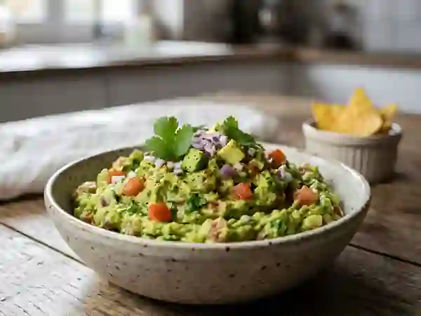 Guacamole aux oignons rouges et citron - Photo de présentation