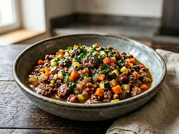 Hachis de bœuf aux légumes savoureux et facile - Photo de présentation