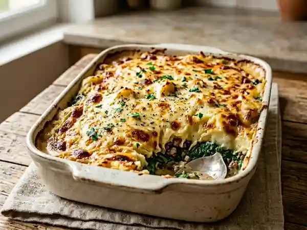 Hachis Parmentier aux Épinards : Recette Gourmande et Facile - Photo de présentation