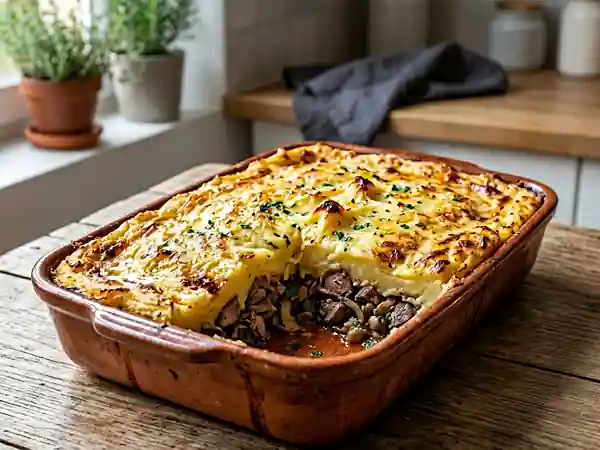 Parmentier de gésiers confits et foies fondants - Photo de présentation