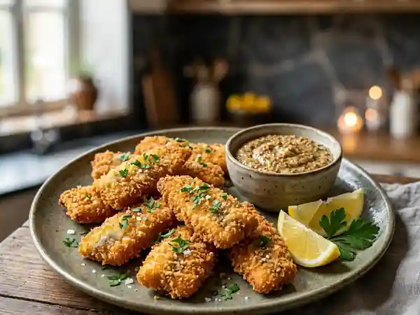 Harengs croustillants à la moutarde : recette savoureuse et facile - Photo de présentation
