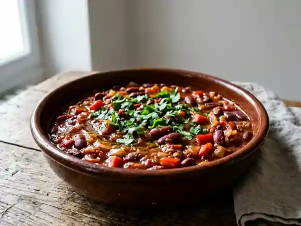 Haricots rouges à la mexicaine fondants - Photo de présentation