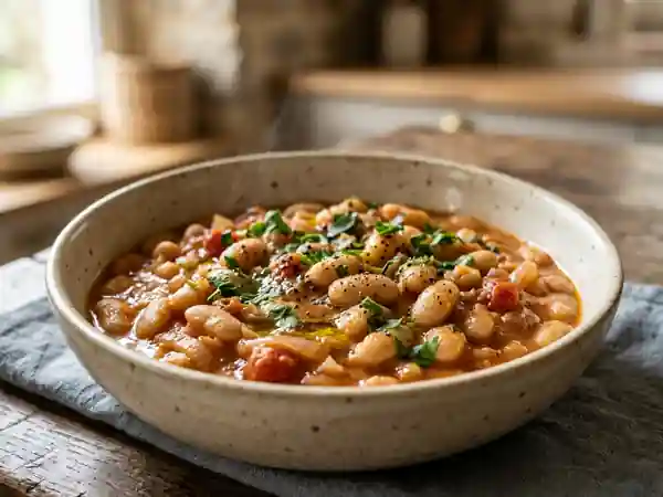 Haricots Coco mijotés à la Provençale : Recette savoureuse et facile - Photo de présentation