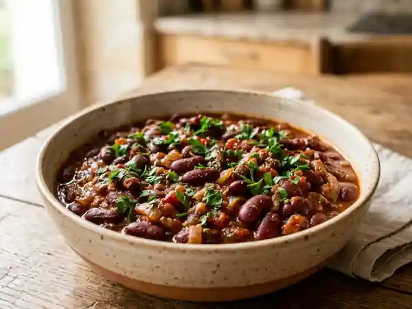 Haricots rouges fondants aux épices - Photo de présentation