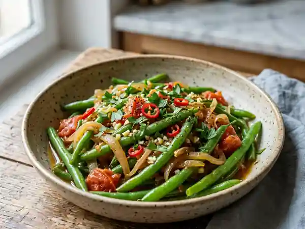 Haricots verts croquants à la chilienne - Photo de présentation