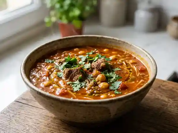 Harira onctueuse à l'agneau et épices - Photo de présentation