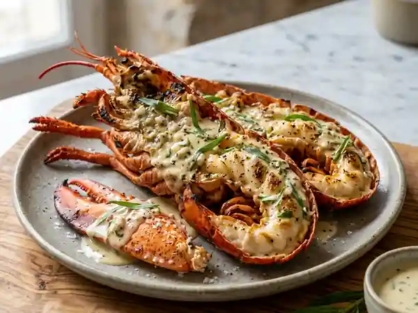 Homard grillé et sa crème onctueuse à l'estragon - Photo de présentation