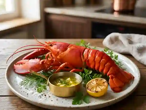 Homard poché, chair ferme - Photo de présentation