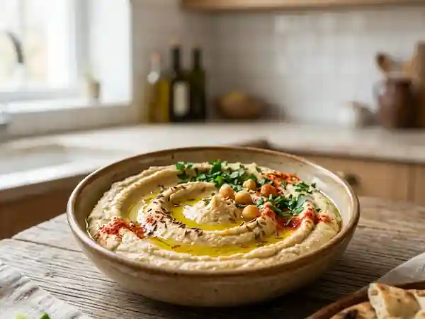 Hoummos libanais traditionnel : recette facile et savoureuse - Photo de présentation