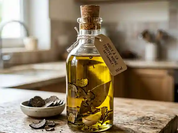 Huile infusée à la truffe noire intense - Photo de présentation