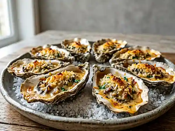 Huîtres Bienville Gratinées au Cognac - Photo de présentation