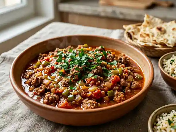 Itch à l'Agneau Fondant et Tomates Épicées - Photo de présentation