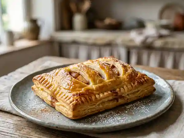 Jalousie aux pommes croustillante et cannelle - Photo de présentation