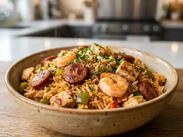 Jambalaya de Louisiane Épicé et Fondant - Photo de présentation