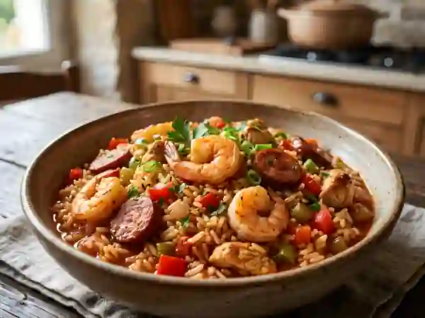 Jambalaya de Louisiane Épicé et Généreux - Photo de présentation