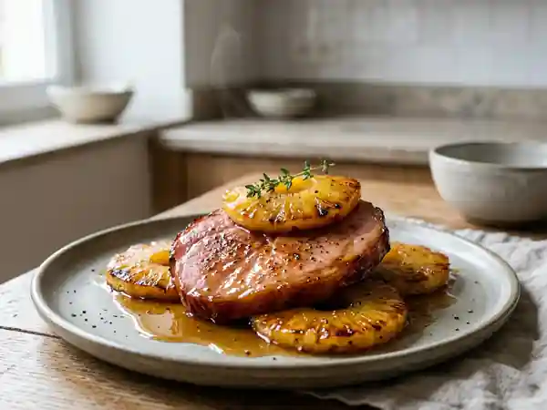 Jambon laqué à l'ananas caramélisé - Photo de présentation