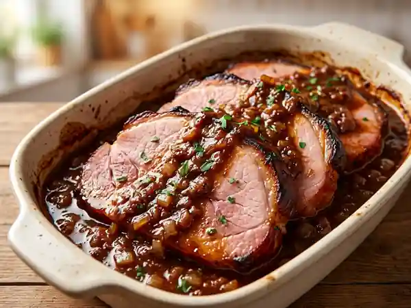 Jambon Fondant au Porto et Sauce Bolognaise - Photo de présentation