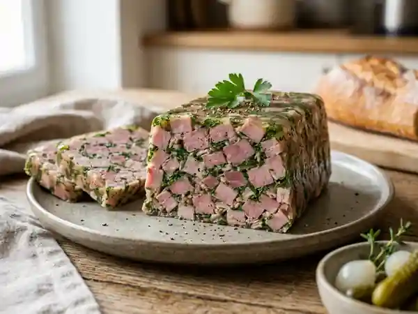 Jambon persillé fondant et aillé - Photo de présentation