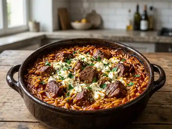 Juvetsi : agneau fondant et orzo crémeux - Photo de présentation