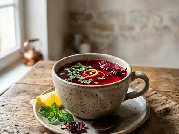 Karkadé Égyptien : Infusion Rafraîchissante à l'Hibiscus - Photo de présentation