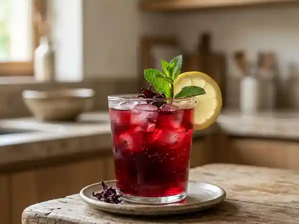 Karkadé : Infusion Rafraîchissante de Fleurs d'Hibiscus à l'Égyptienne - Photo de présentation