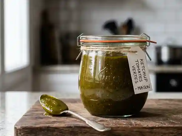 Ketchup de tomates vertes acidulé - Photo de présentation