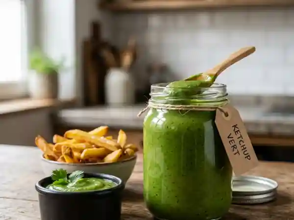 Ketchup Vert Maison : Sauce Fraîche et Savoureuse - Photo de présentation