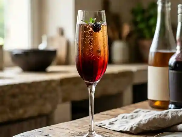 Kir breton traditionnel : cocktail apéritif fruité et rafraîchissant - Photo de présentation