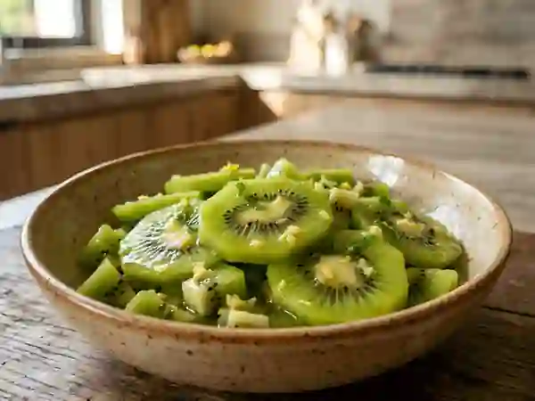 Kiwis acidulés au gingembre et miel fondant - Photo de présentation