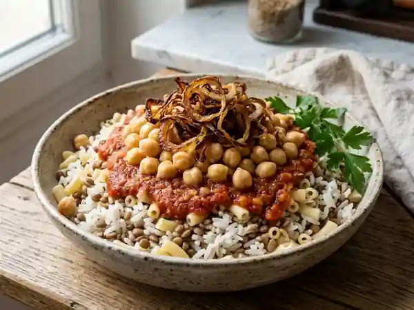 Koshari Abu Gibba Fondant et Croustillant - Photo de présentation