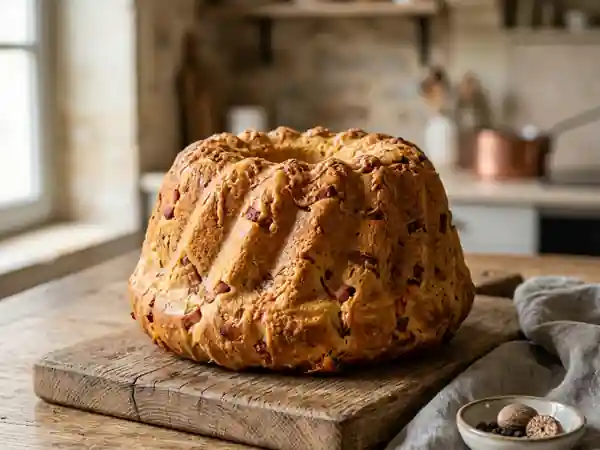 Kouglof Salé Gourmand aux Lardons et Fromage - Photo de présentation