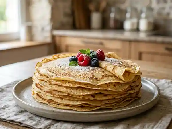 Crêpes Moelleuses à la Vanille - Photo de présentation