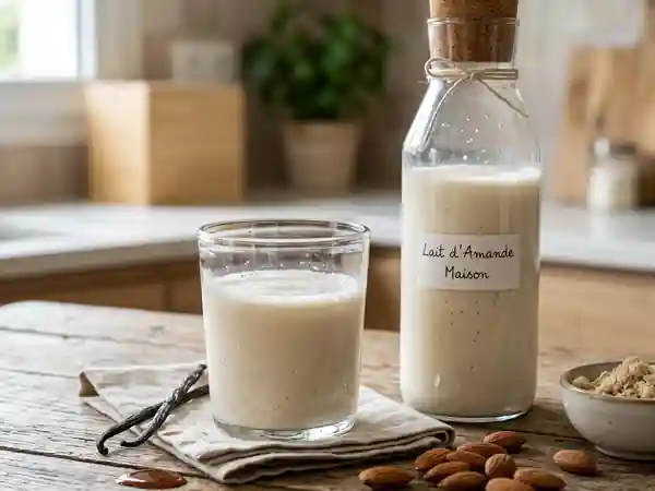 Lait d'amande onctueux à la vanille - Photo de présentation