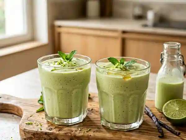 Lait d'avocat maison onctueux et rafraîchissant - Photo de présentation