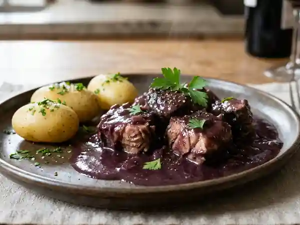 Lamproie à la Bordelaise, Sauce Pomerol Authentique - Photo de présentation