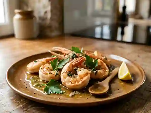 Langoustines Flambées : Chair Nacrée au Cognac - Photo de présentation