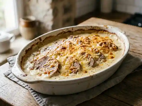 Langue de veau gratinée, fondante et dorée - Photo de présentation