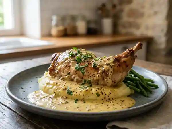 Lapin à la Moutarde Crémeux et Fondant - Photo de présentation
