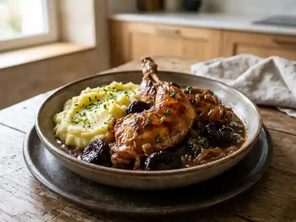 Lapin aux pruneaux façon grand-mère : recette traditionnelle et savoureuse - Photo de présentation