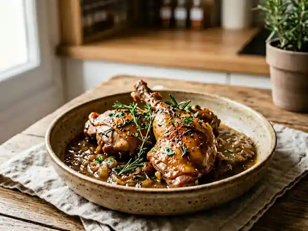 Lapin mijoté aux aromates et épices savoureuses - Photo de présentation