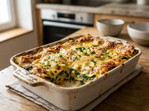 Lasagnes Crémeuses Chèvre et Épinards - Photo de présentation