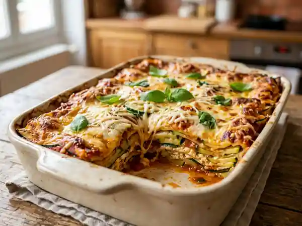 Lasagne fondante courgette et ricotta - Photo de présentation