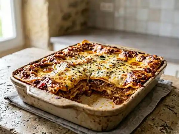 Lasagnes bolognaise fondantes et express - Photo de présentation
