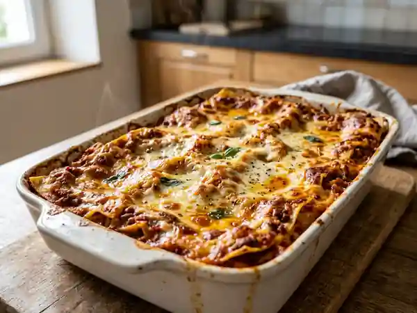Lasagnes bolognaise fondantes et gratinées - Photo de présentation