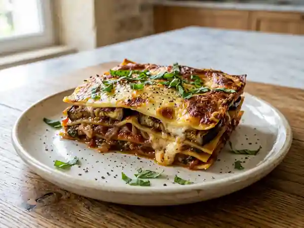 Lasagnes Fondantes Aubergines et Ricotta - Photo de présentation