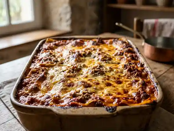 Lasagnes campagnardes fondantes aux champignons - Photo de présentation