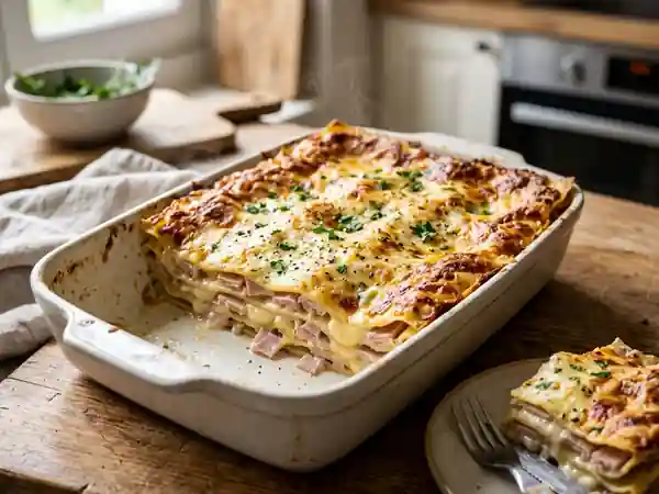 Lasagnes Crémeuses au Jambon et Muscade - Photo de présentation