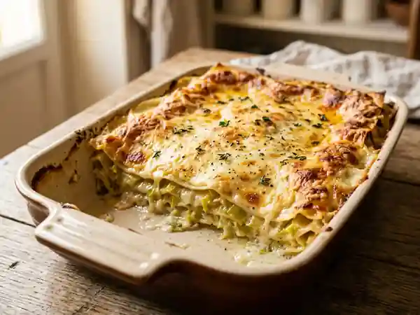 Lasagnes fondantes aux poireaux - Photo de présentation