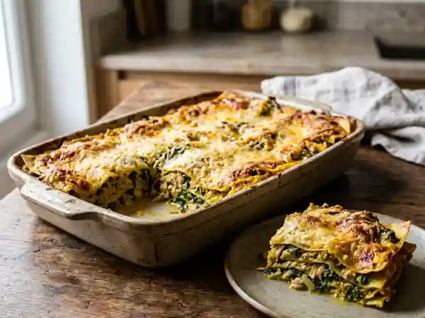 Lasagnes Fondantes Blettes et Curry de Thon - Photo de présentation